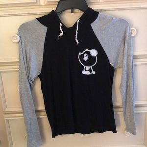 Black and gray sweatshirt